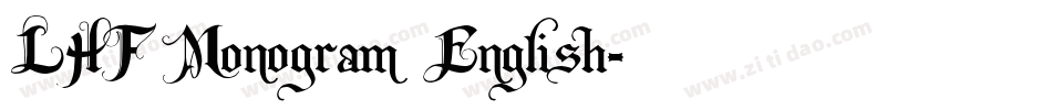 LHF Monogram English字体转换